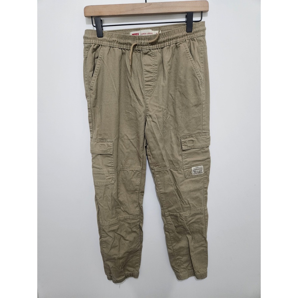 Levis Kids Cargo Jogger Pants Khaki Tan Size L 12-13 Yrs L519-XB6